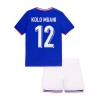 Maillot de Supporter France Kolo Muani 12 Domicile Euro 2024 Pour Enfant